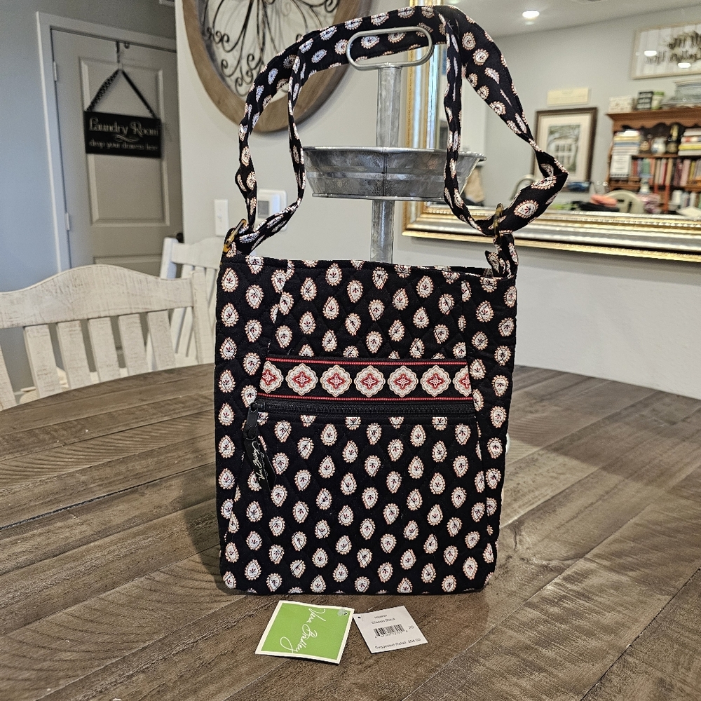 Vera Bradley Classic Black Hipster (Retired Fall 2006) NWT